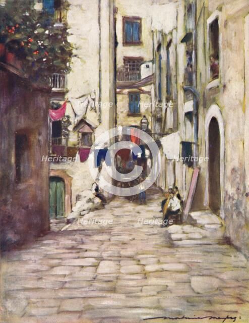 'A Street in Naples', 1903. Artist: Mortimer L Menpes.