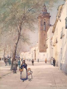 A Street in Seville, 1900-1924. Creator: Garden Grant Smith