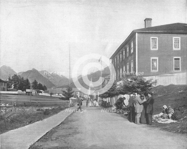 A street in Sitka, Alaska, USA, c1900.  Creator: Unknown.