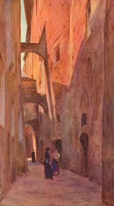 A street in Siena c1900 (1913). Artist: Walter Frederick Roofe Tyndale