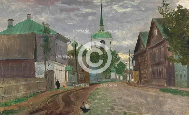 A street in Staraya Russa, 1921.