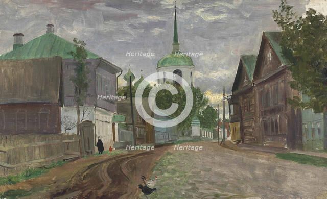 A street in Staraya Russa, 1921.