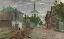 A street in Staraya Russa, 1921