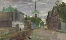 A street in Staraya Russa, 1921