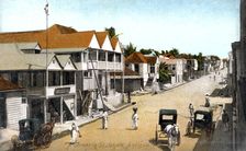 A street in St.John's, Antigua, c1900s