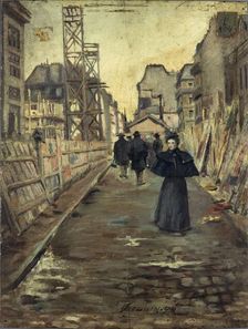 A street in Paris., 1894. Creator: F Seguin