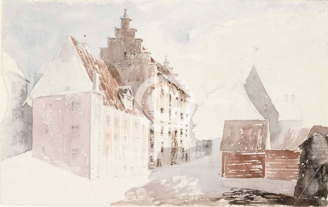 A street in the old town, c1890s. Creator: Albert Edelfelt.