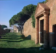 A street in the Roman port of Ostia