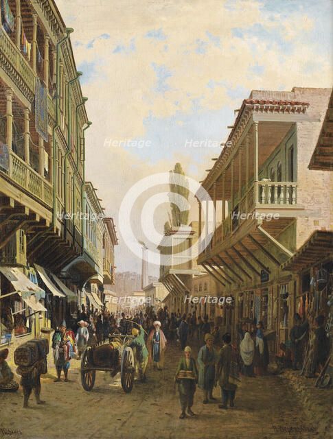 A street in Tiflis. Artist: Vereshchagin, Pyotr Petrovich (1836-1886)