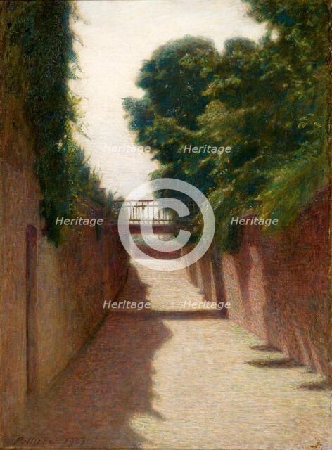 A street in Volpedo, 1903. Creator: Pellizza da Volpedo, Giuseppe (1868-1907).