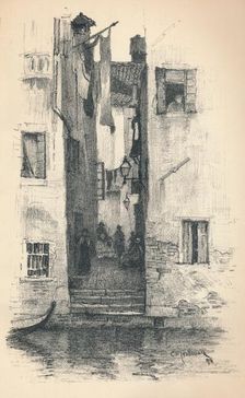 A Street in Venice 1895. Artist: Charles Edward Holloway
