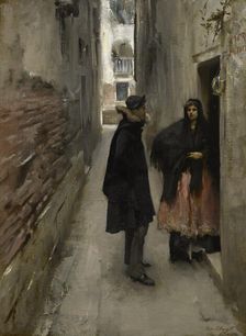 A Street In Venice, c1880-82. Creator: John Singer Sargent