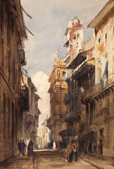 A Street in Verona, c1820s. Creator: David Cox the Elder