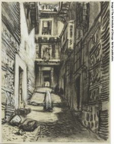 A Street of Toledo, c. 1903. Creator: Joseph J Pennell