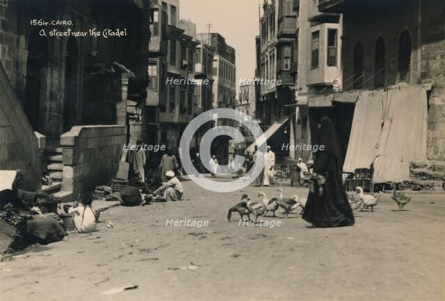 A street near the Citadel, Cairo, Egypt, 1936. Artist: Unknown