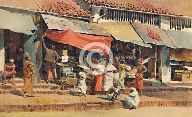 'A Street Scene in Kandy', c1880 (1905). Creator: Alexander Henry Hallam Murray.