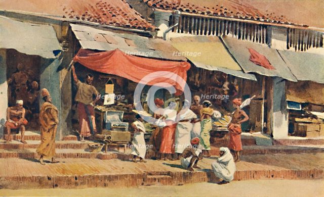 'A Street Scene in Kandy', c1880 (1905). Creator: Alexander Henry Hallam Murray.