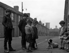 A street scene in Middlesborough, Teesside, 1964. Creator: Michael Walters