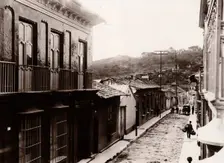 A street scene taken from a balcony in Caracas, 1897