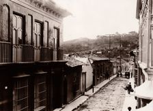 A street scene taken from a balcony in Caracas, 1897