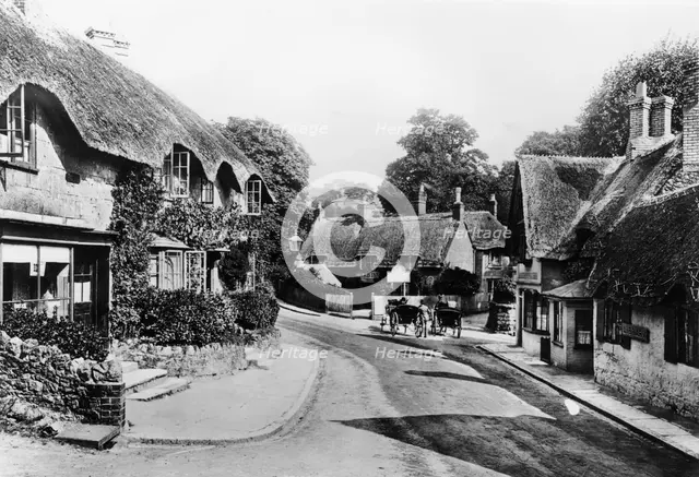 A street through Shanklin, Isle of Wight, 1890. Artist: Unknown