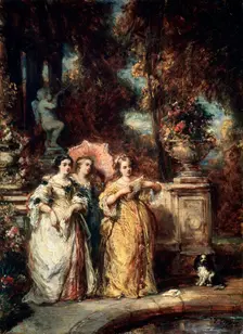 A Stroll 1852. Artist: Eugene Isabey