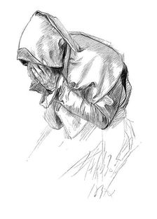 A study by Edwin A Abbey RA, 1899