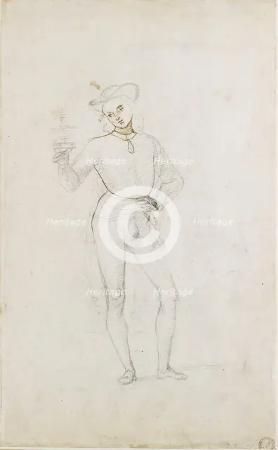 A Study for a Figure in an Adoration of the Magi, c1470-1520. Artist: Perugino.
