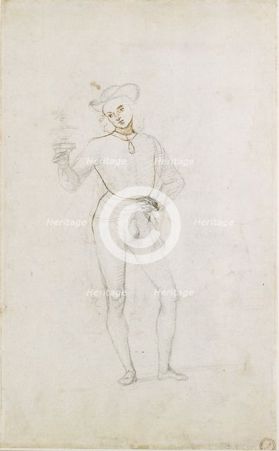 A Study for a Figure in an Adoration of the Magi, c1470-1520. Artist: Perugino.