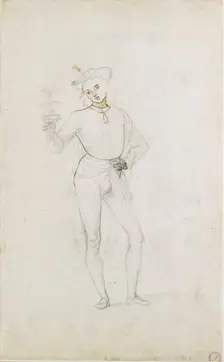 A Study for a Figure in an Adoration of the Magi, c1470-1520. Artist: Perugino
