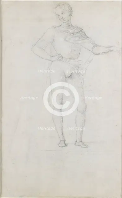 A Study for a Figure in an Adoration of the Magi, c1470-1520. Artist: Perugino.