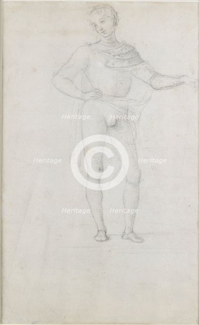 A Study for a Figure in an Adoration of the Magi, c1470-1520. Artist: Perugino.