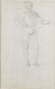 A Study for a Figure in an Adoration of the Magi, c1470-1520. Artist: Perugino