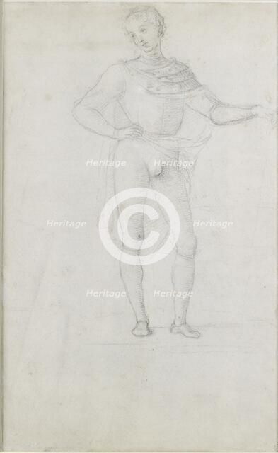 A Study for a Figure in an Adoration of the Magi, c1470-1520. Artist: Perugino.