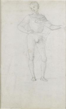 A Study for a Figure in an Adoration of the Magi, c1470-1520. Artist: Perugino