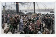A Study from Life on Prince's Landing Stage, Liverpool - Destroyed by Fire July 28, 1874