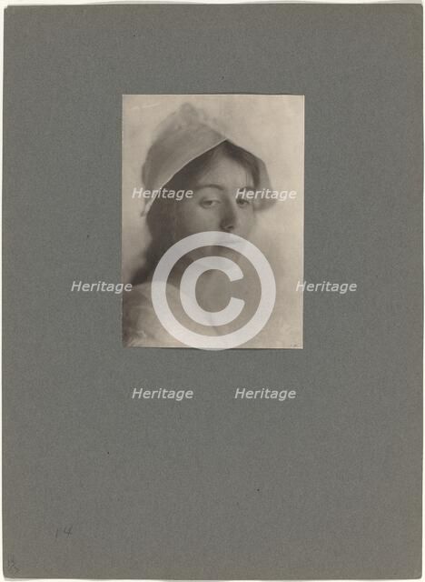 A Study Head, 1901. Creator: Eva L. Watson.