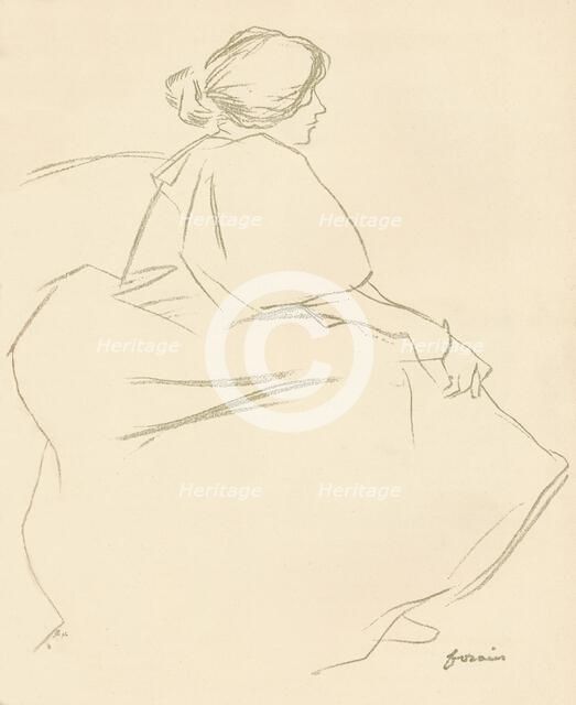 A Study In Crayon, c1872-1898, (1898). Artist: Jean Louis Forain