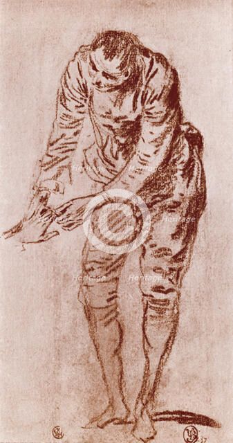 A study in Sanguine, 1913.Artist: Jean-Antoine Watteau