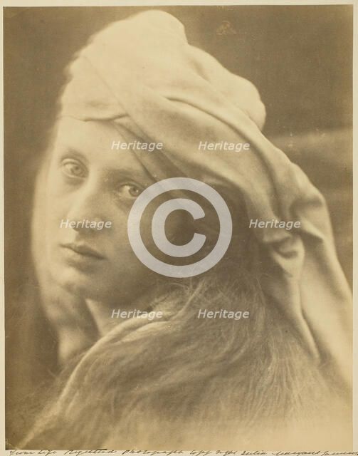 A Study of the Beatrice Cenci, September 1870. Creator: Julia Margaret Cameron.