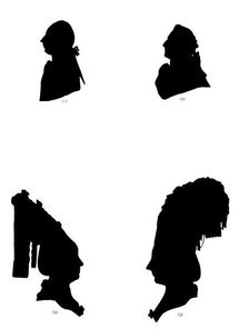 A study of four silhouettes, 1782 (1912)