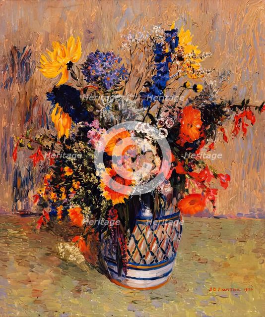 A Study of Flowers, 1923. Creator: James Bolivar Manson.