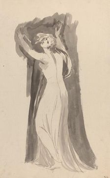 A Study of Miranda for "The Tempest", c. 1786. Creator: George Romney