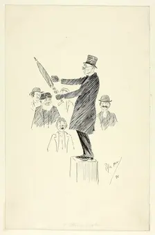 A Stump Orator, 1899. Creator: Philip William May