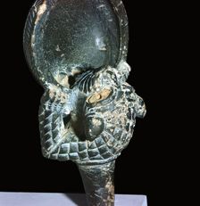 A styrite Syrian lion-bowl, 10th century BC