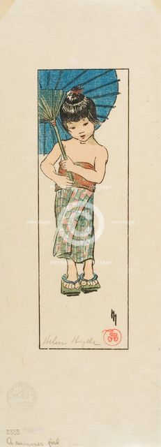 A Summer Girl, 1905. Creator: Helen Hyde.