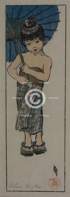 A Summer Girl, 1905. Creator: Helen Hyde.