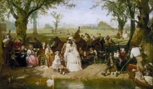 A Summer Day in Hyde Park 1858. Artist: John Ritchie