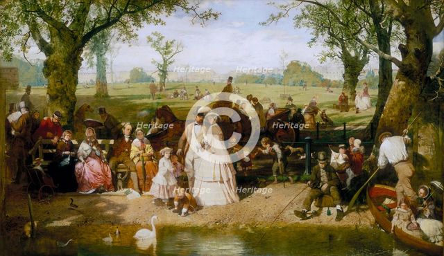 'A Summer Day in Hyde Park', 1858. Creator: John Ritchie.