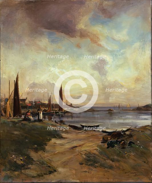 A Summer Day, Lossiemouth, 1900-1924. Creator: David West.